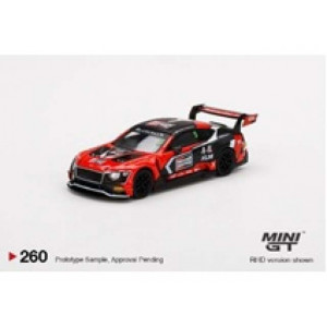 MINI GT 1:64 - BENTLEY CONTINENTAL GT3 #5 CHAMPION 2018 BLANCPAIN GT ASIA, RED/BLACK