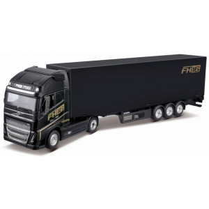 BBURAGO 1:43 - VOLVO FH16 GLOBETROTTER 750 XXL - LBWK - STREET FIRE HAULERS WITH TRAILER "VOLVO FH"