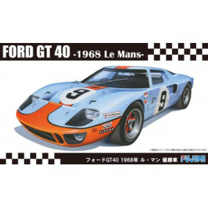 FUJIMI 1:24 - FORD GT40 1968 #9 LE MANS WINNER, PLASTIC MODELKIT
