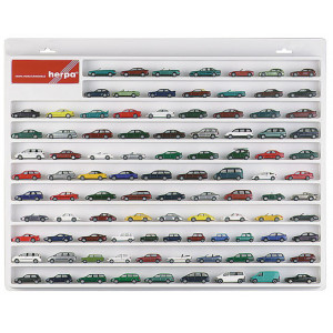 HERPA 1:87 - Car showcase white, (22.4 in. x 17.7 in. x 1.4 in.)