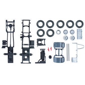 HERPA 1:87 - Chassis for rigid tractor MAN TGS Euro 6, 2-axle Content: 2 pcs.