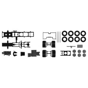 HERPA 1:87 - Chassis Volvo FH 6x2 with chassis cladding Content: 2 pcs.
