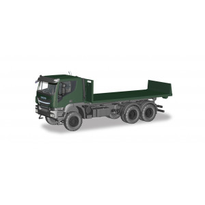 HERPA 1:87 - IVECO TRAKKER 6X6 ROLL OFF FLAT 'GERMAN FEDERAL'
