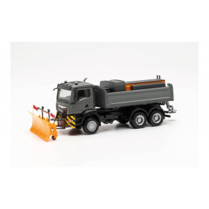 HERPA 1:87 - MAN TGS NN three-way dumper winter Service, grey/yellow