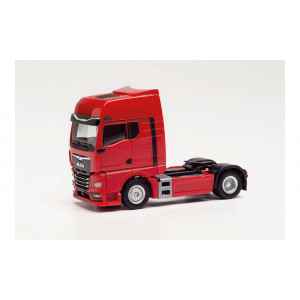 HERPA 1:87 - MAN TGX GX tractor with mirror cam, red