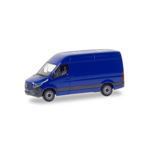HERPA 1:87 - Mercedes-Benz Sprinter box type with high roof, ultramarine blue