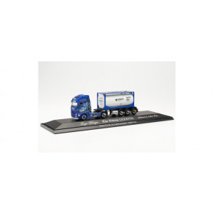 HERPA 1:87 - Volvo FH Gl. XL 2020 tank container semitrailer „Ingo Dinges“ (Rheinland-Pfalz/Grünstadt)