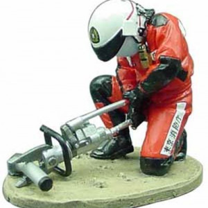 MAGAZINE MODELS 1:27 - MOTOBIKER - FIREDRESS - JAWS OF LIFE TOKYO-JAPAN-2004