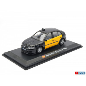 MAGAZINE MODELS 1:43 - SEAT LEON 1999 *BARCELONA TAXI*, BLACK/YELLOW