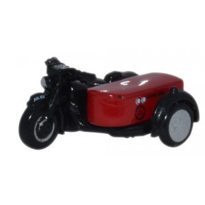 OXFORD 1:148 - MOTORBIKE AND SIDECAR - ROYAL MAIL