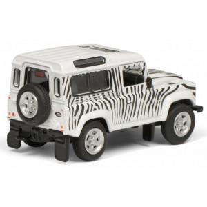 SCHUCO 1:64 - LAND ROVER SAFARI, WHITE/BLACK