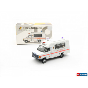 TINY TOYS 1:76 - AMBULANCE 1980S A98, WHITE/ORANGE #19