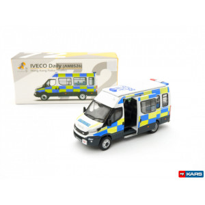TINY TOYS 1:76 - IVECO DAILY POLICE, TRAFFIC, BLUE/YELLOW/WHITE #72