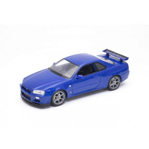 WELLY 1:24 - NISSAN GT-R R34, BLUE
