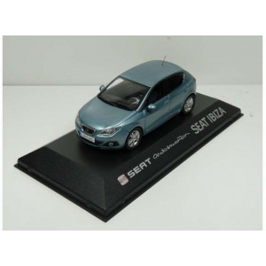 DEALER MODEL 1:43 - SEAT IBIZA IV (2008/2017) *IN SEAT DEALER PACKAGING*, BLUE