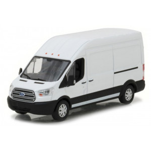 GREENLIGHT 1:43 - FORD TRANSIT EXTENDED VAN HIGH ROOF 2017, WHITE