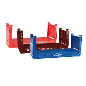 HERPA 1:87 - Accessory 20 ft. flat container, 3 pieces