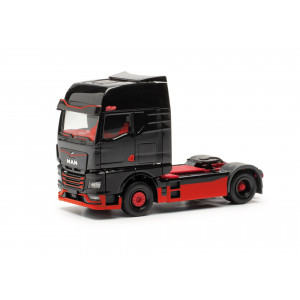 HERPA 1:87 - MAN eTGX rigid tractor, black/red