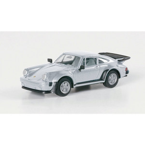 HERPA 1:87 - Porsche 911 Turbo, silver