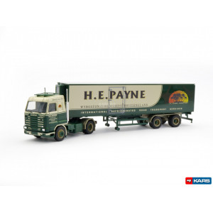 HERPA 1:87 - Scania 143 refrigerated box semitrailer „H.E. PAYNE“ (England/Bedford)