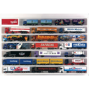 HERPA 1:87 - Truck showcase (white), European lenght (25.4 in. x 17.7 in. x 1.4 in.)