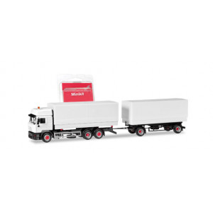HERPA (MINIKIT) 1:87 - Steyr F 2000 interchangeable pick-up truck, white