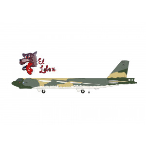 HERPA (WINGS) 1:200 - U.S. Air Force Boeing B-52G Stratofortress – 596th Bomb Squadron, 2nd Bomb Wing, Barksdale Air Base – Operation Secret Squirrel – 58-0185 "El Lobo II"