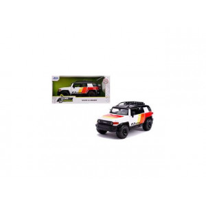 JADA 1:24 - TOYOTA FJ CRUISER 2007, WHITE/RED/YELLOW