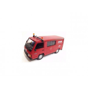 MAGAZINE MODELS 1:43 - MERCEDES BENZ MB180 BOMBEROS-FIRE BRIGADE *ZARAGOZA*, RED/WHITE