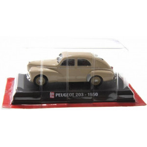 MAGAZINE MODELS 1:43 - PEUGEOT 203 AUTO PLUS, CRÈME - 1950
