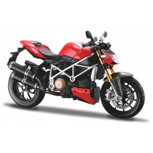 MAISTO 1:12 - DUCATI MOD STREETFIGHTER S, RED/BLACK