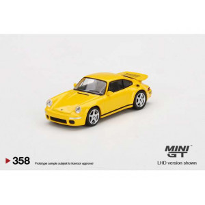 MINI GT 1:64 - PORSCHE RUF CTR ANNIVERSARY, BLOSSEM YELLOW