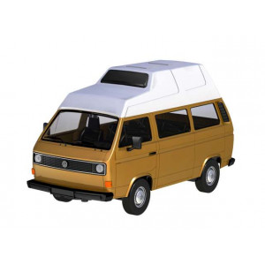 MOTORMAX 1:24 - VOLKSWAGEN TYPE 2 (T3) CAMPER VAN, BROWN/WHITE