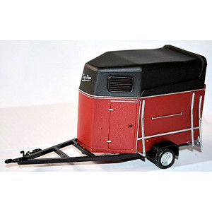 CARARAMA 1:43 - HORSE TRAILER WITH HORSE
