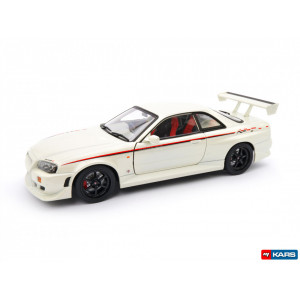GREENLIGHT 1:18 - NISSAN SKYLINE GT-R R34 1999, PEARL WHITE.