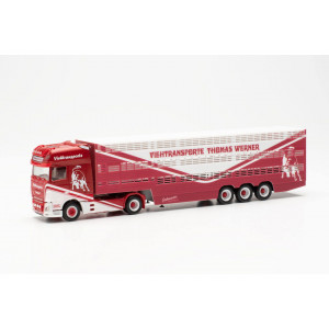 HERPA 1:87 - DAF XF SSC livestock truck „Thomas Werner“ (Mecklenburg-Vorpommern/Woldegk)
