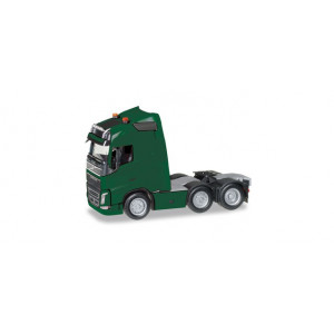 HERPA 1:87 - Volvo FH GL 6x2 rigid tractor with headlights and two flashing lights, moss green