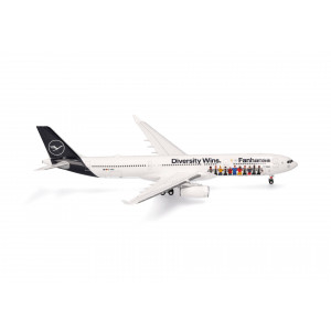 HERPA (WINGS) 1:200 - Lufthansa Airbus A330-300 "Fanhansa – Diversity Wins" – D-AIKQ