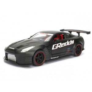 JADA 1:24 - NISSAN GT-R (R35) 2009 BEN SOPRA JDM TUNERS, PRIMER BLACK (#98646)
