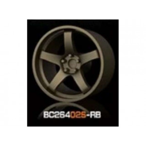 MOT HOBBY 1:64 - ABS WHEEL & RIM SET, BRONZE (402S-RB)
