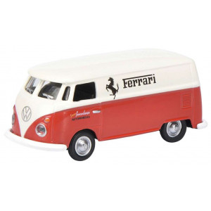 SCHUCO 1:87 - VW T1 FERRARI RED/WHITE