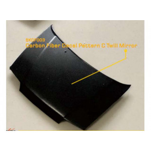 SK DECALS 1:24 - CARBON FIBER DECAL PATTERN C TWILL MIRROR , DECAL