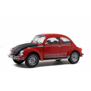 SOLIDO 1:18 - VW KAFER 1303 WORLD CUP EDITION 1974 RED/BLACK SPECIAL GERMAN