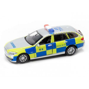 TINY TOYS 1:64 - BMW 5 SERIES F11 HONG KONG POLICE, TRAFFIC, BLUE/YELLOW/WHITE #110