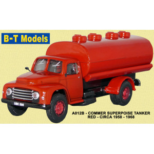 BASE TOYS MODELS 1:76 - COMMER SUPERPOISE TANKER - RED