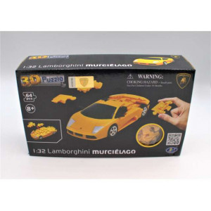 Puzzle Fun 3D 1:32 Lamborghini Murcielago - Solid Yellow - 64