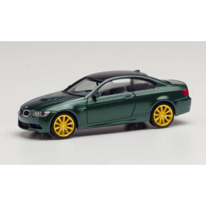 HERPA 1:87 - BMW M3 Coupe (E92), British Racing Green metallic, rims gold