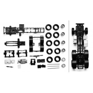 HERPA 1:87 - chassis for tractor Scania 3-axle all-wheel Content: 2 pcs.