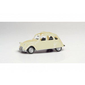 HERPA 1:87 - Citroen 2 CV Rolldach offen, elfenbein