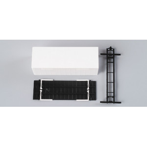 HERPA 1:87 - interchangeable curtain canvas with base plate (7,45m) Content: 2 pcs.